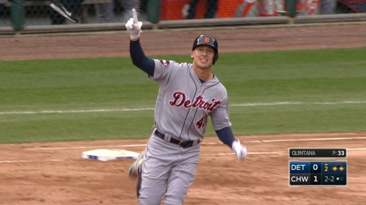 Jones' first career home run