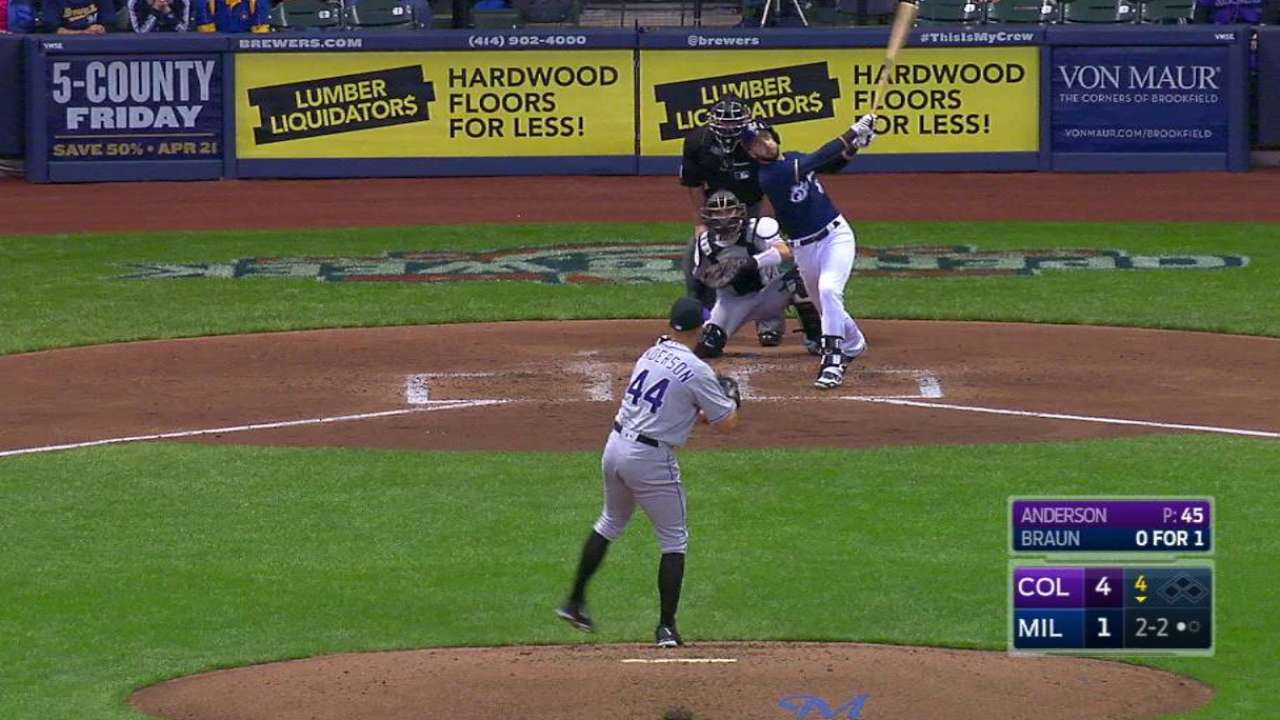 Braun scratched with lower-back tightness