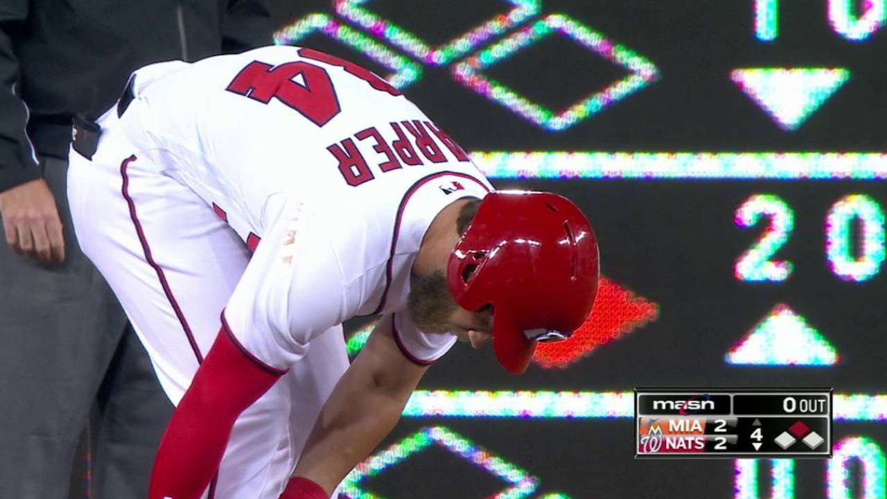 Roark se fajó y Nacionales se impusieron a Marlins