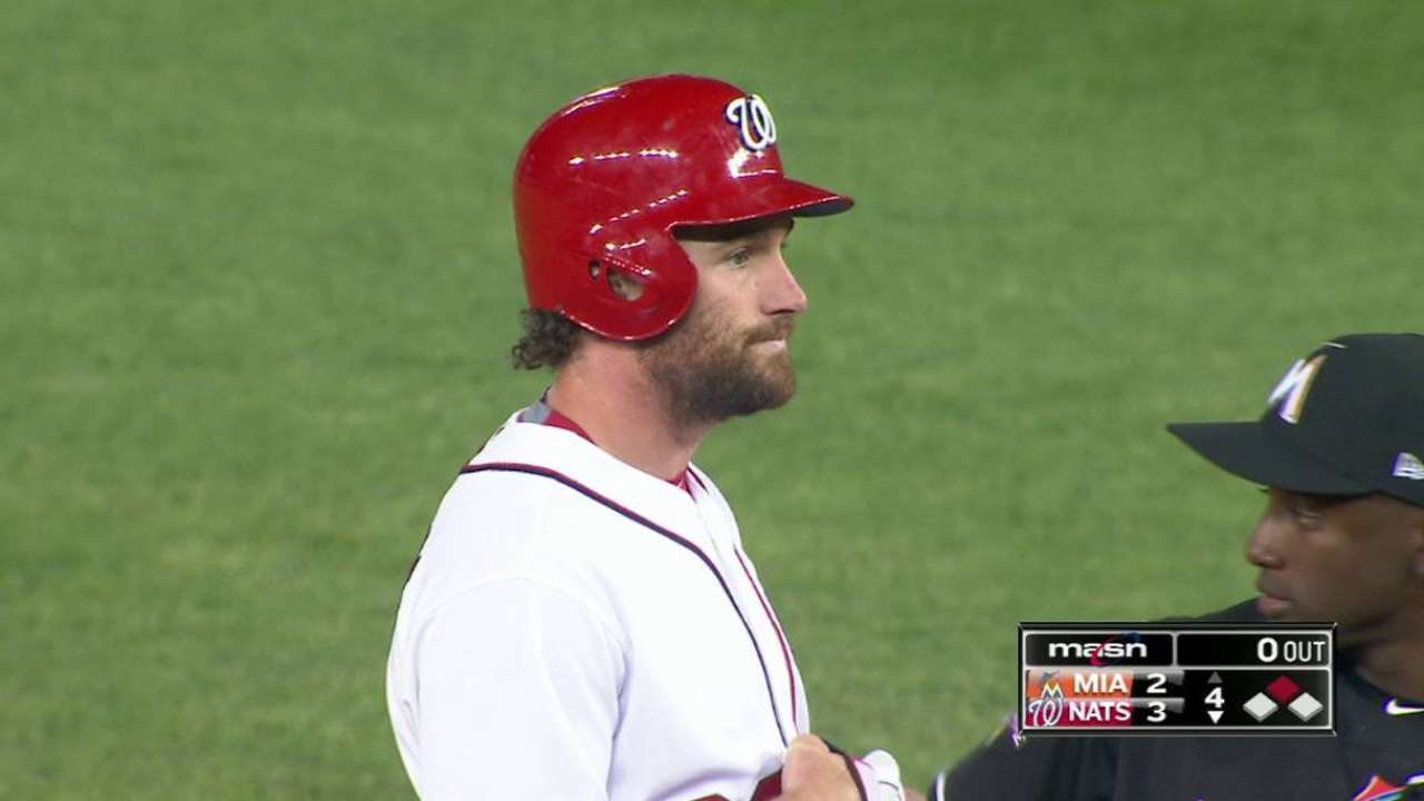 Roark settles in, Nats get to work vs. Marlins