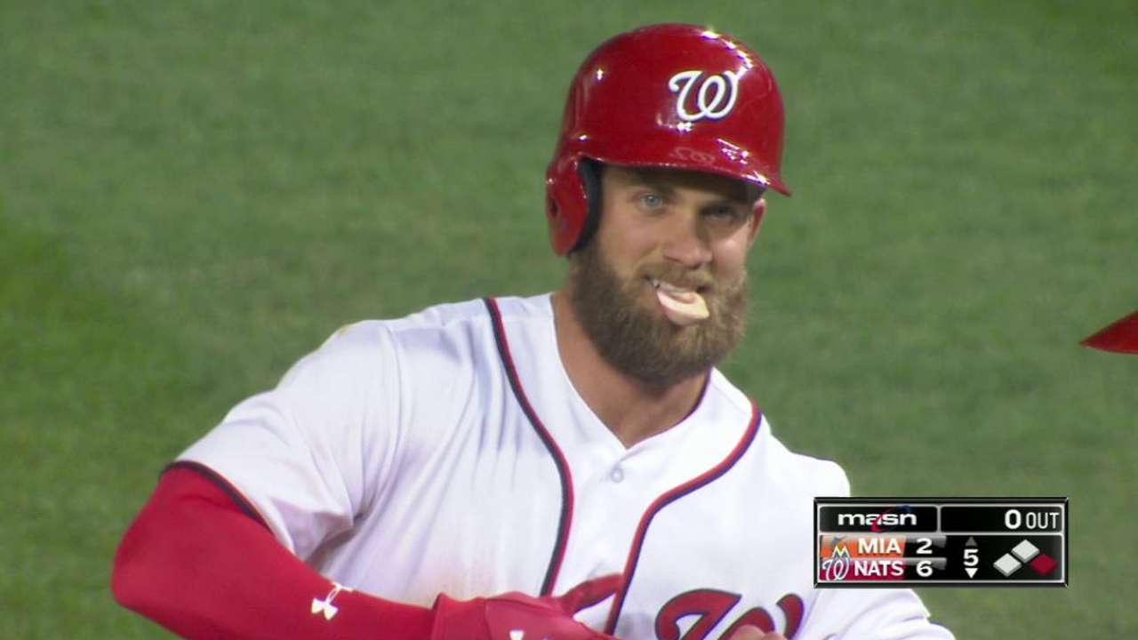 Harper's RBI single