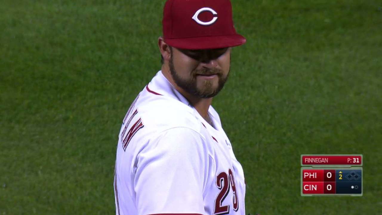 Finnegan records first strikeout