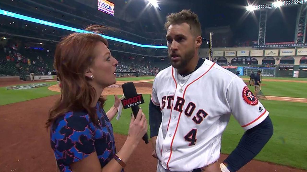 Springer on walk-off homer