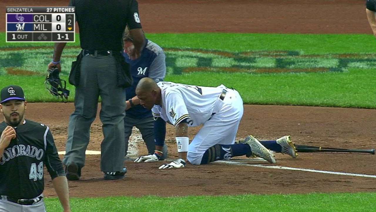 Broxton ready to go after being struck in face