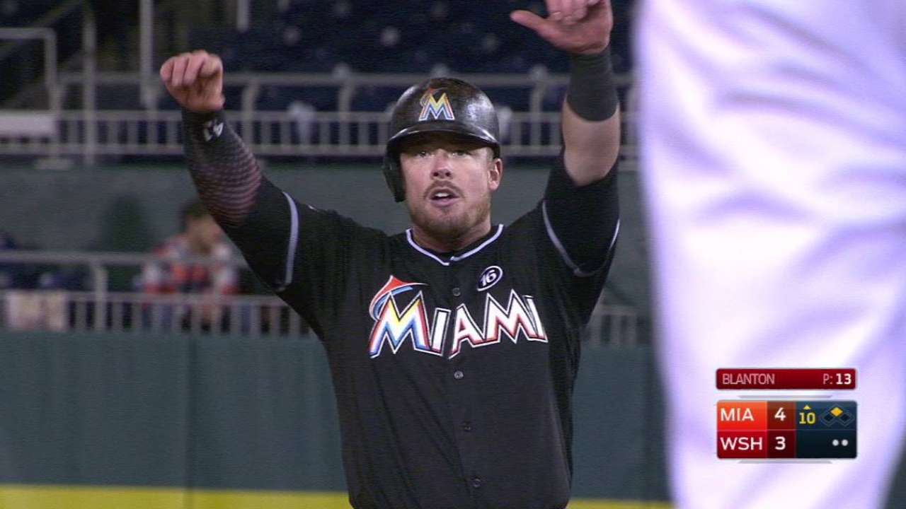 Bour le da a Marlins victoria sobre Nacionales en el 10mo inning