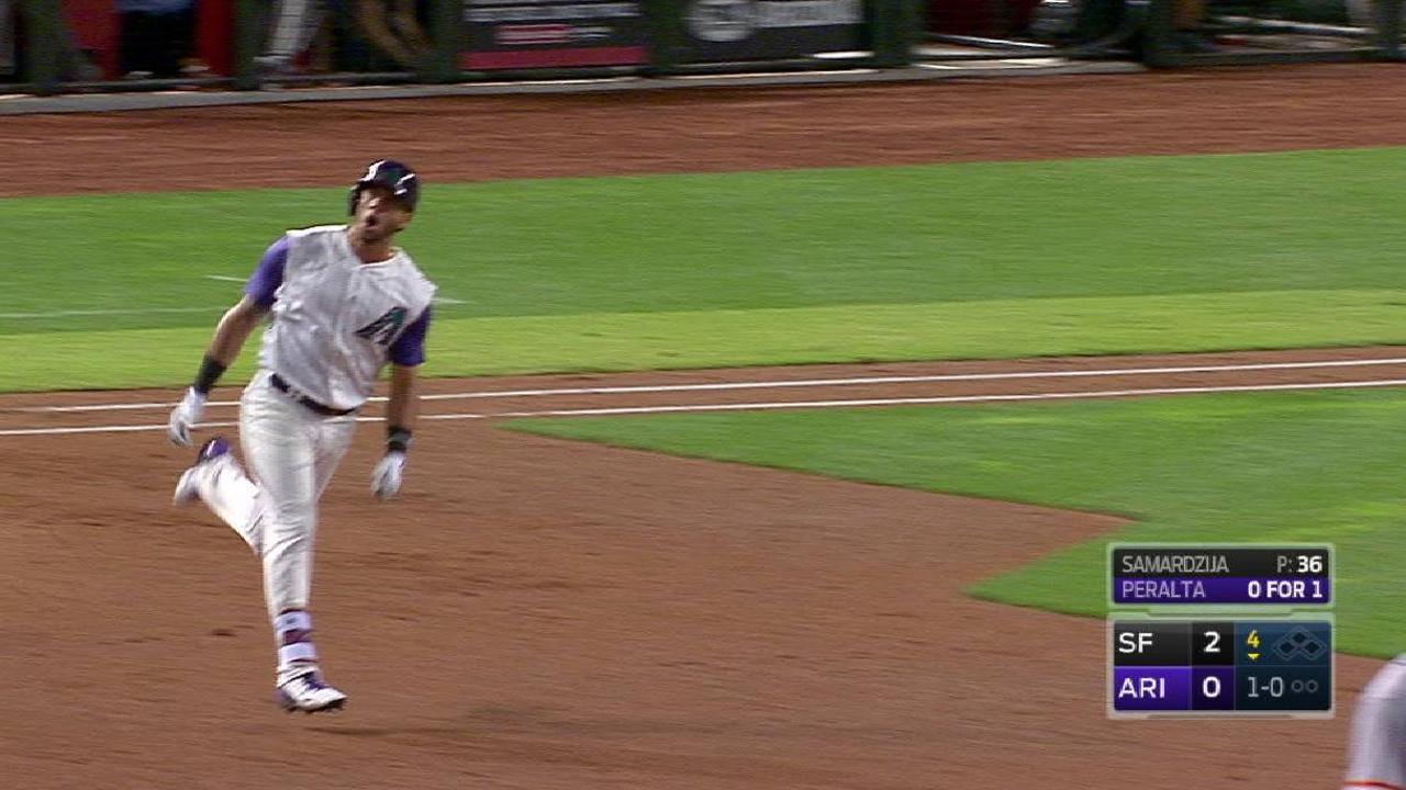 Peralta, D-backs apalean a los Gigantes y se llevan la serie