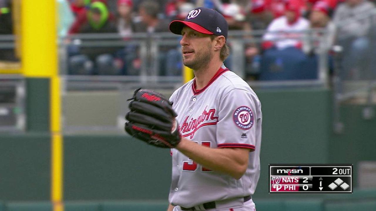 Scherzer strikes out Kendrick