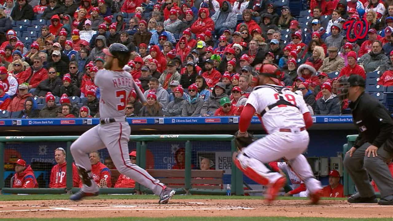 HRs back Scherzer as Nats hold off Phils