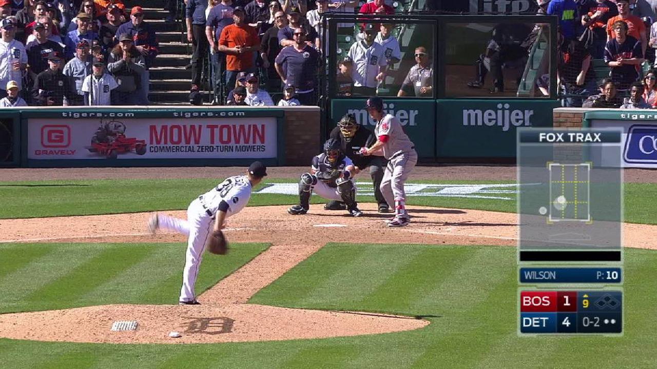 Wilson's first save of 2017