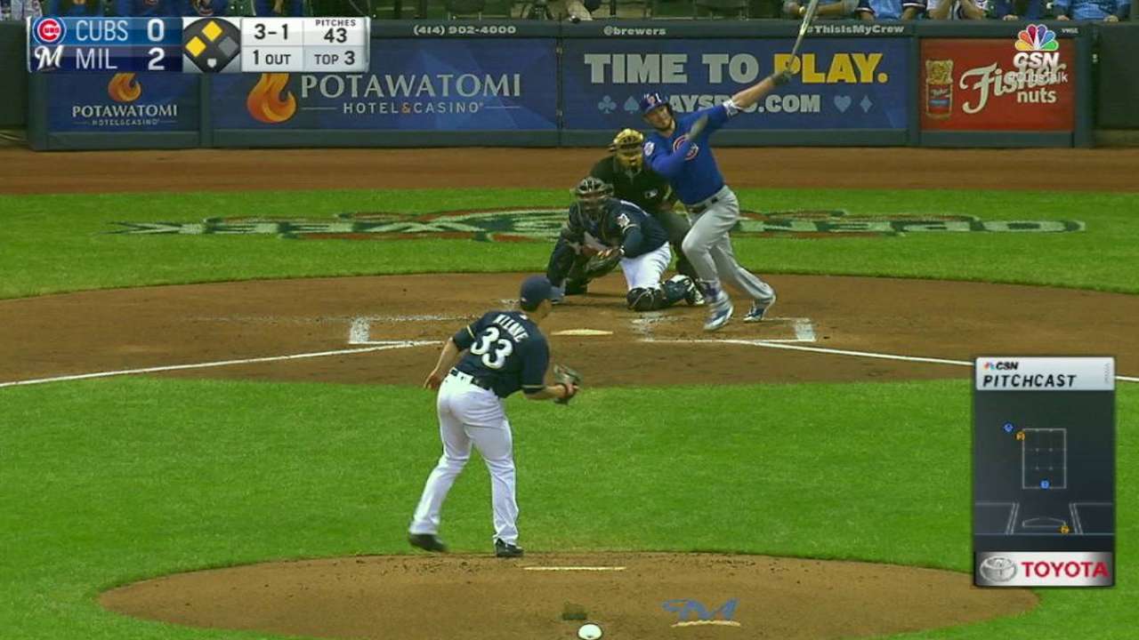 Kris Bryant se destapa y Cachorros doblegan a Cerveceros
