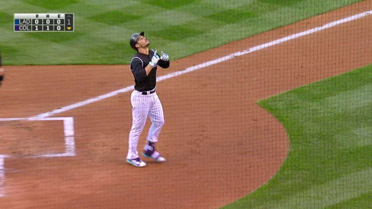 Arenado's solo homer