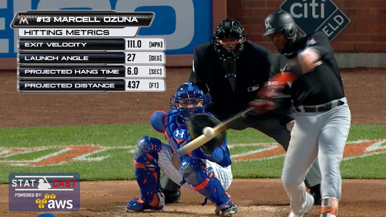 Marlins propinan paliza a los Mets detrás de Ozuna, Conley