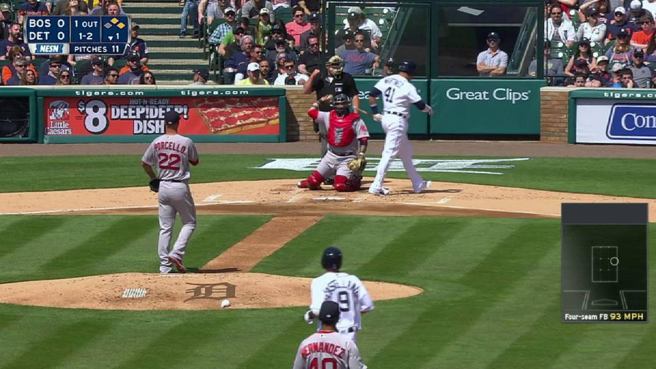 Porcello's 1,000th strikeout
