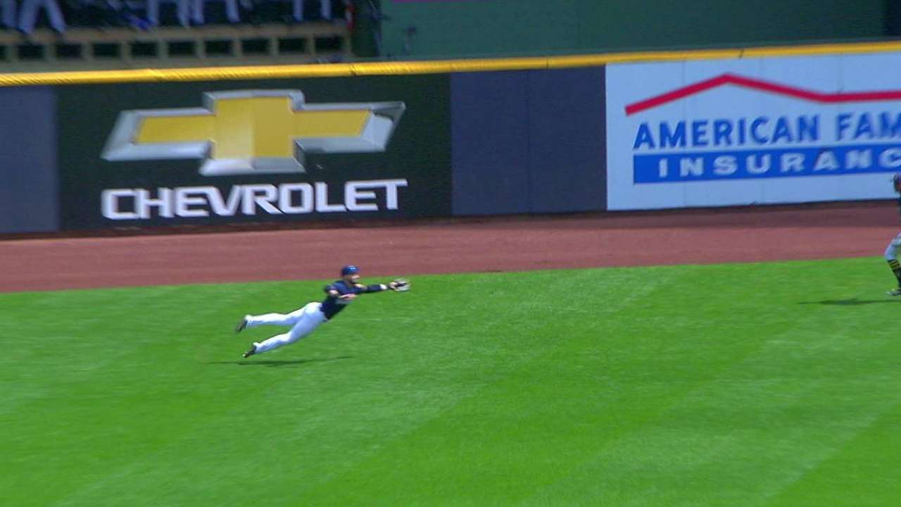 Braun's outstanding diving catch