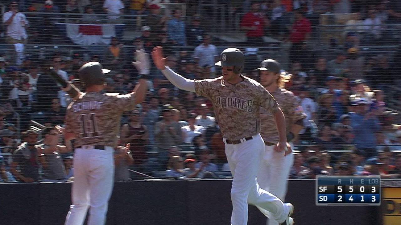 Myers' two-run home run