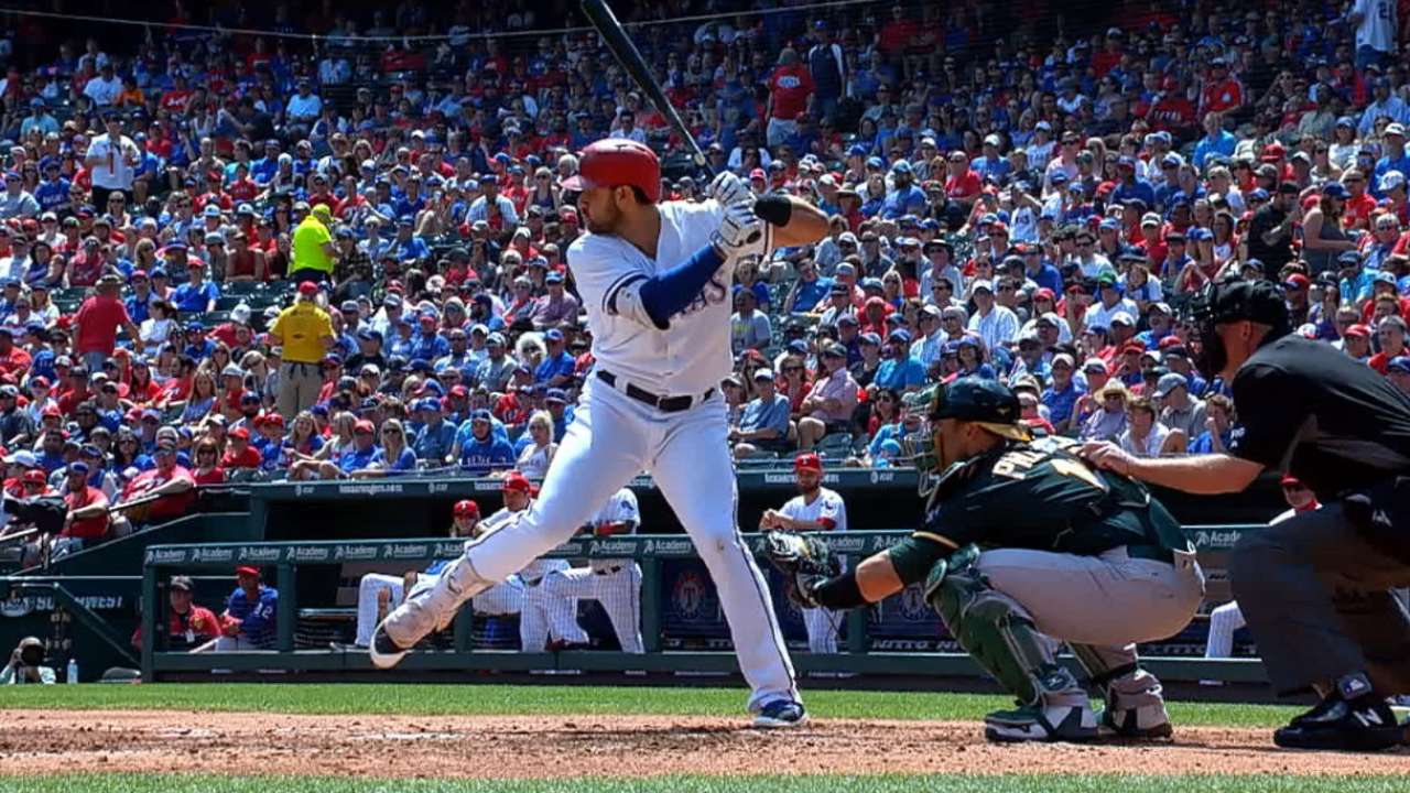As Beltre nears return, Gallo starts to impress