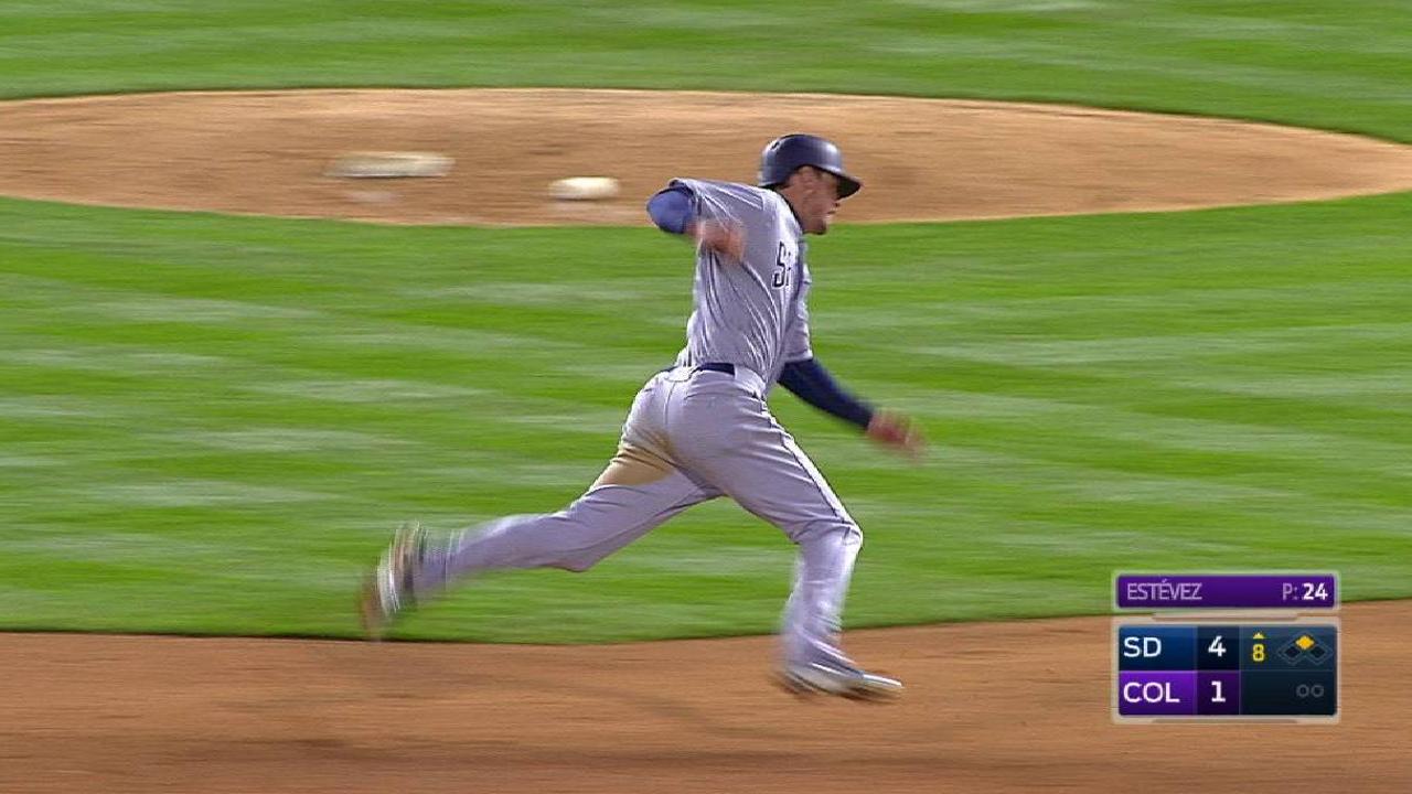 Wil Myers batea el ciclo y Padres se imponen a Rockies