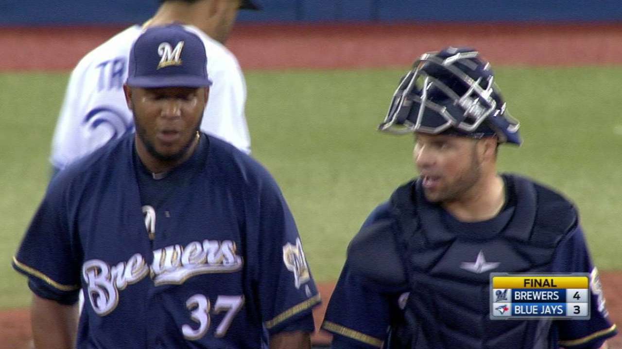 Feliz shuts the door