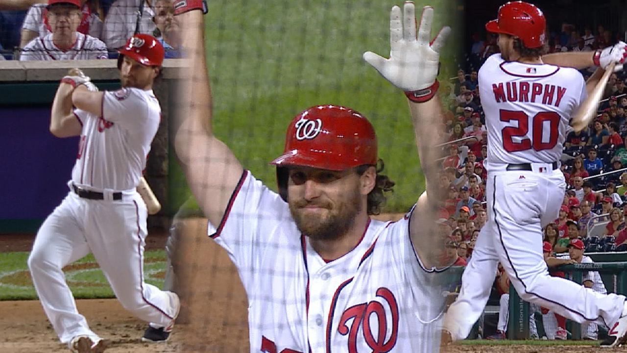 Murphy's big night leads Nats over Cardinals