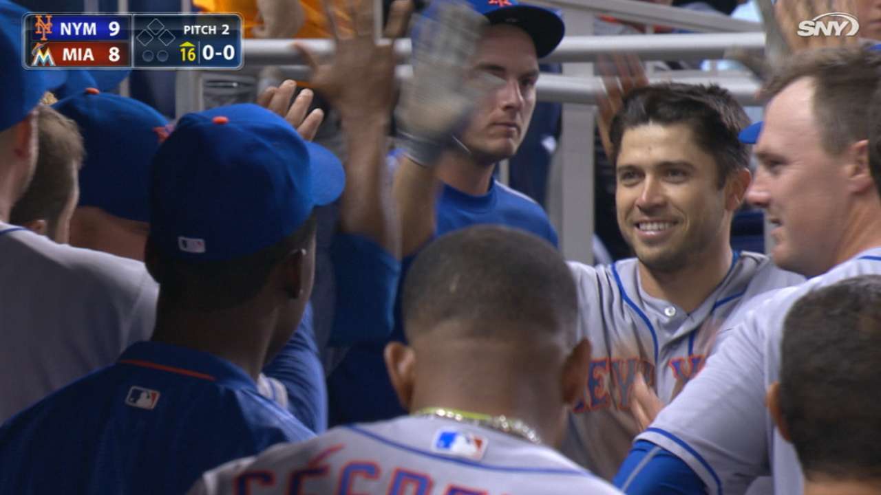 d'Arnaud's moonshot over Miami wins it in 16