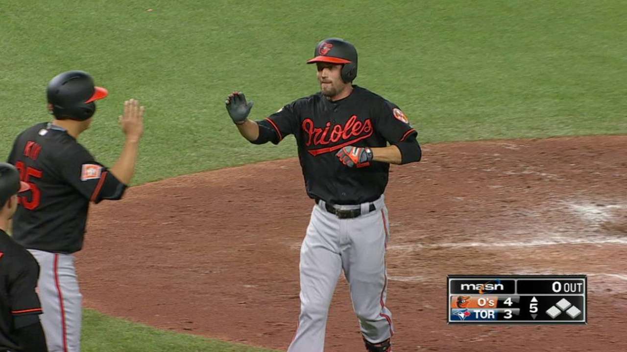 Orioles pegan 4 bambinazos para vencer a los Azulejos