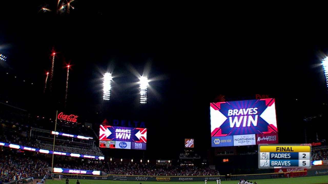 Braves SunTrust the process, win at new park