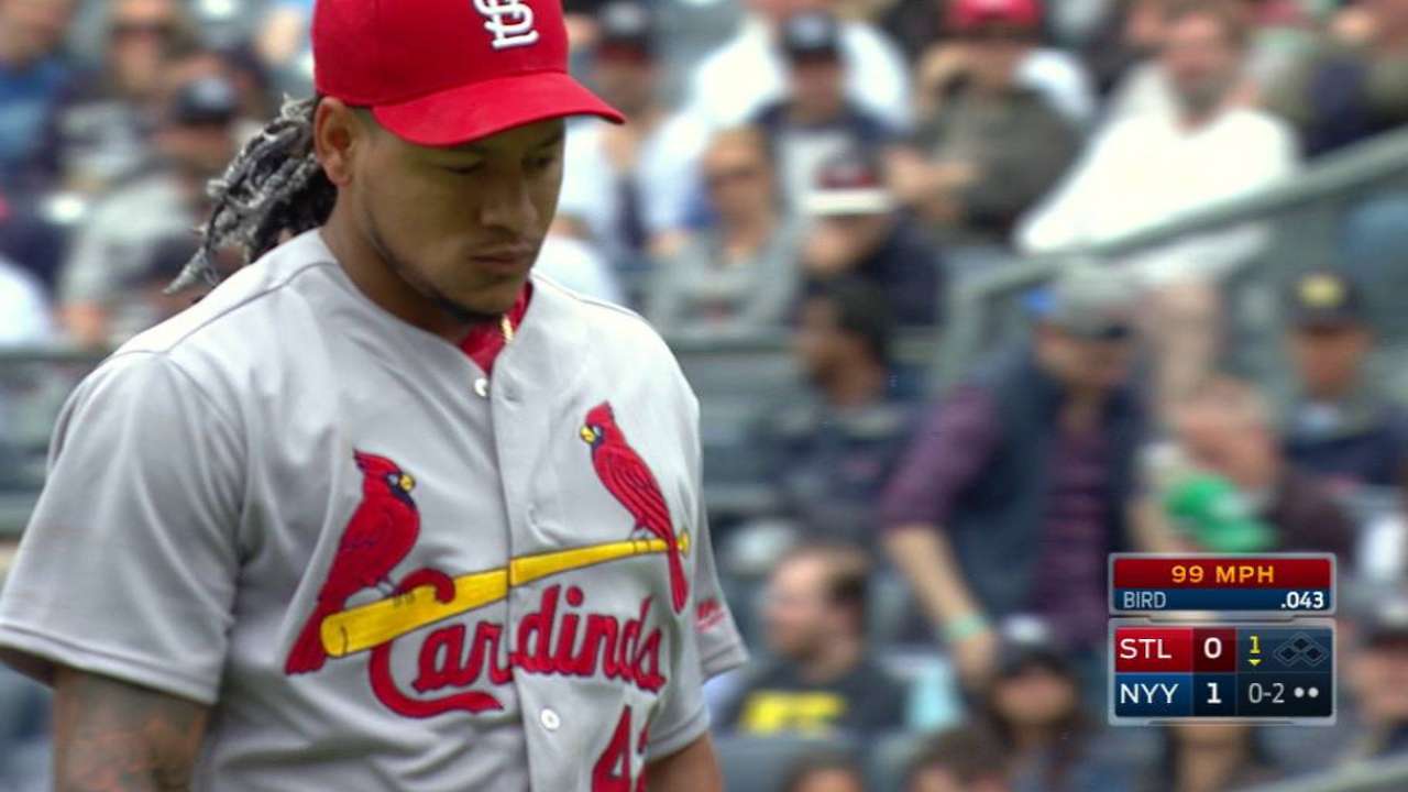 Martinez escapes trouble in 1st