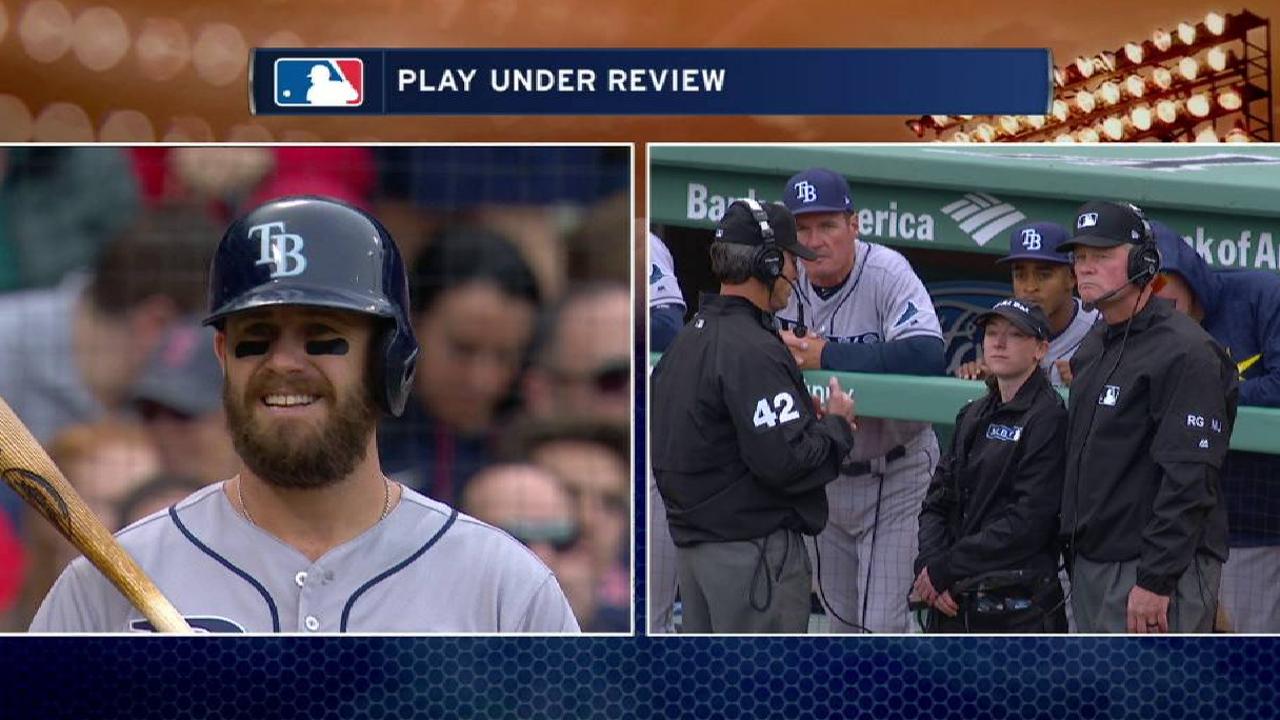 Ball ruled foul after challenge