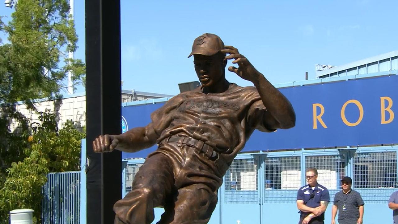 Jackie Robinson statue ceremony