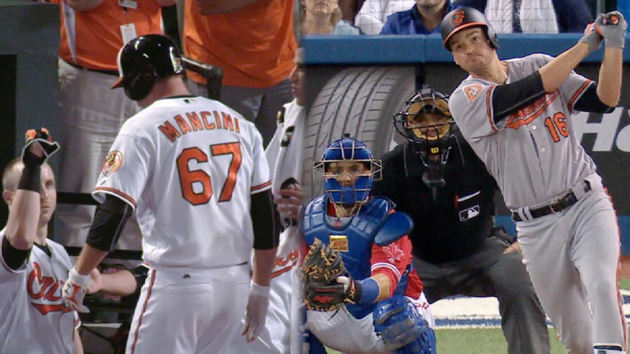 Trey Mancini iguala récord de jonrones para novatos en las Grandes Ligas