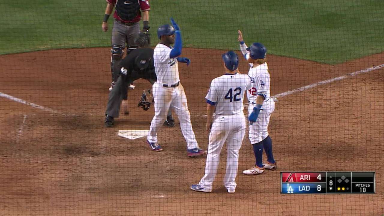 Puig remolca 4 y los Dodgers le repiten la dosis a los D-backs