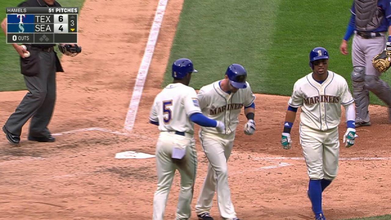 Haniger shows off super skills vs. Rangers