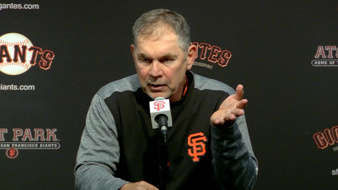 Bochy on field conditions