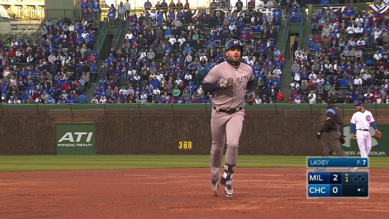 Braun's two-run home run