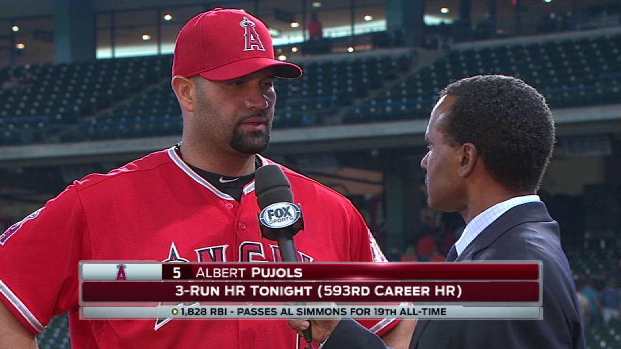 Pujols on the team's 5-2 win