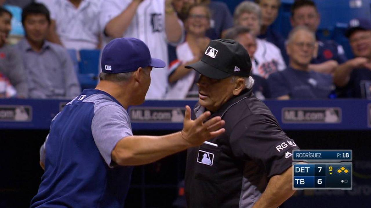 Cash gets ejected in 9th