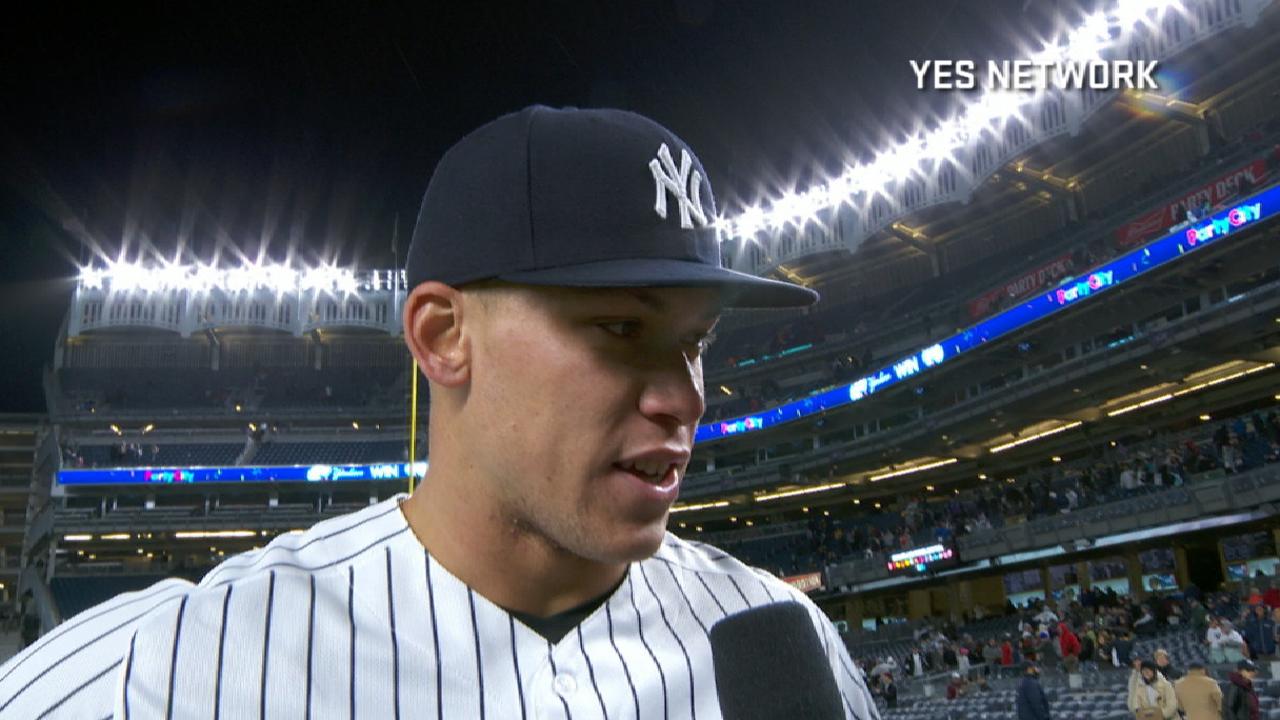 Judge on his home run in victory