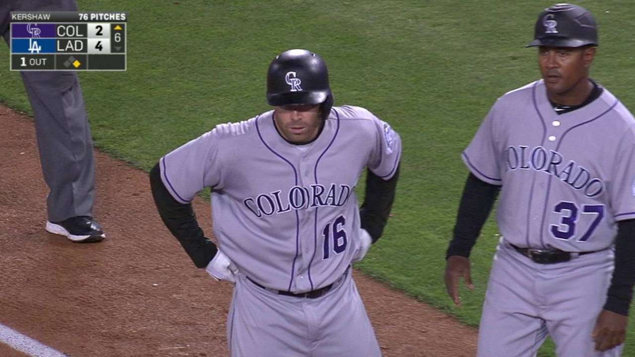 Rockies come up short vs. Kershaw, Dodgers