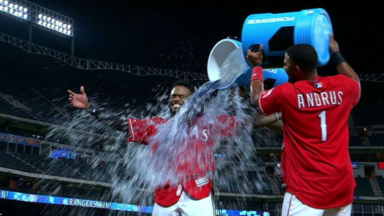 DeShields on Rangers' win