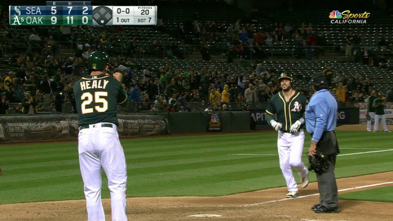 A's chase Paxton, power past Seattle