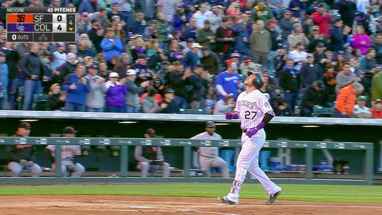 Story vuelve a jonronear y Rockies apalean a los Gigantes