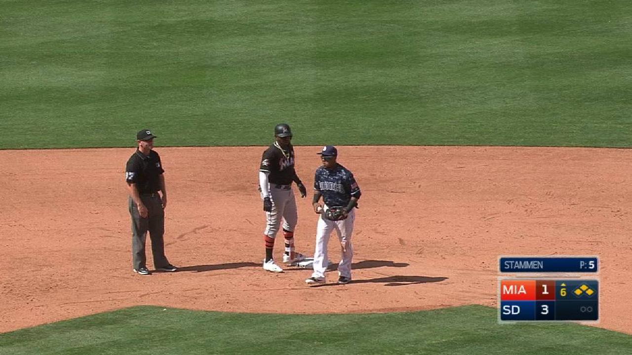 Bates de Marlins explotaron en el sexto inning para hundir a los Padres