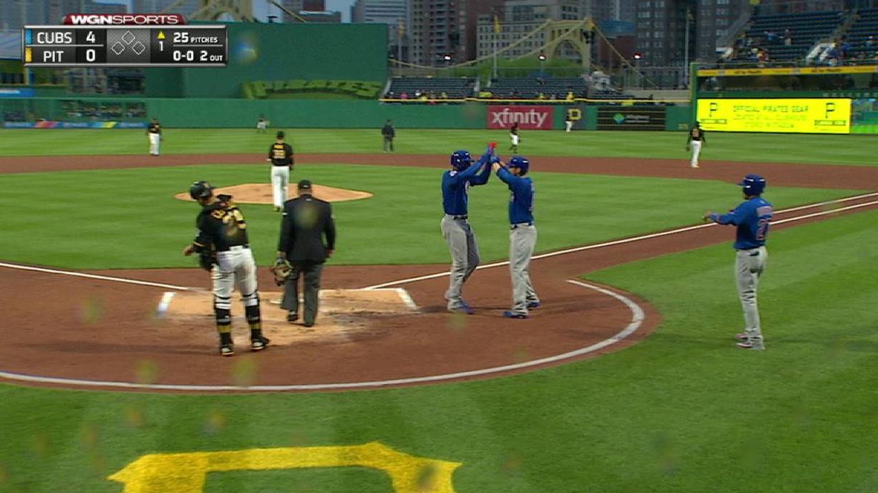Heyward y Cachorros le propinaron paliza a los Piratas