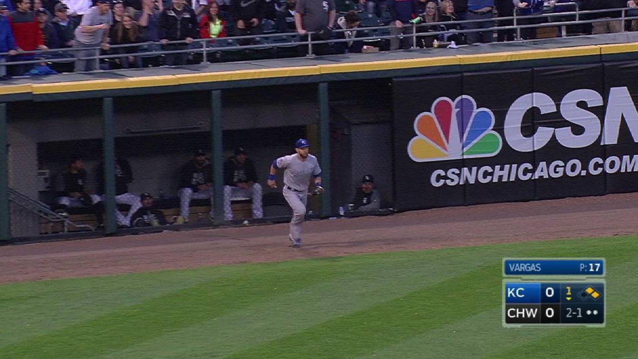 Gordon's running, leaping catch