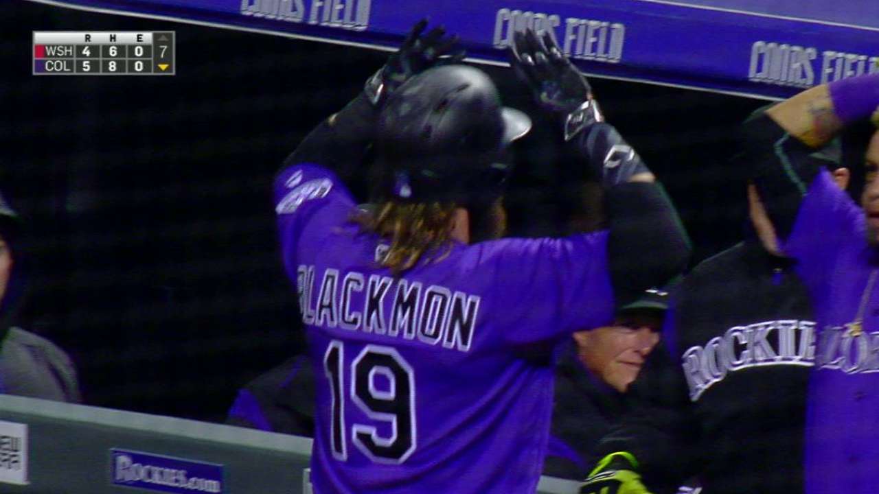 Rockies frenaron a los Nacionales con cuadrangular de Blackmon