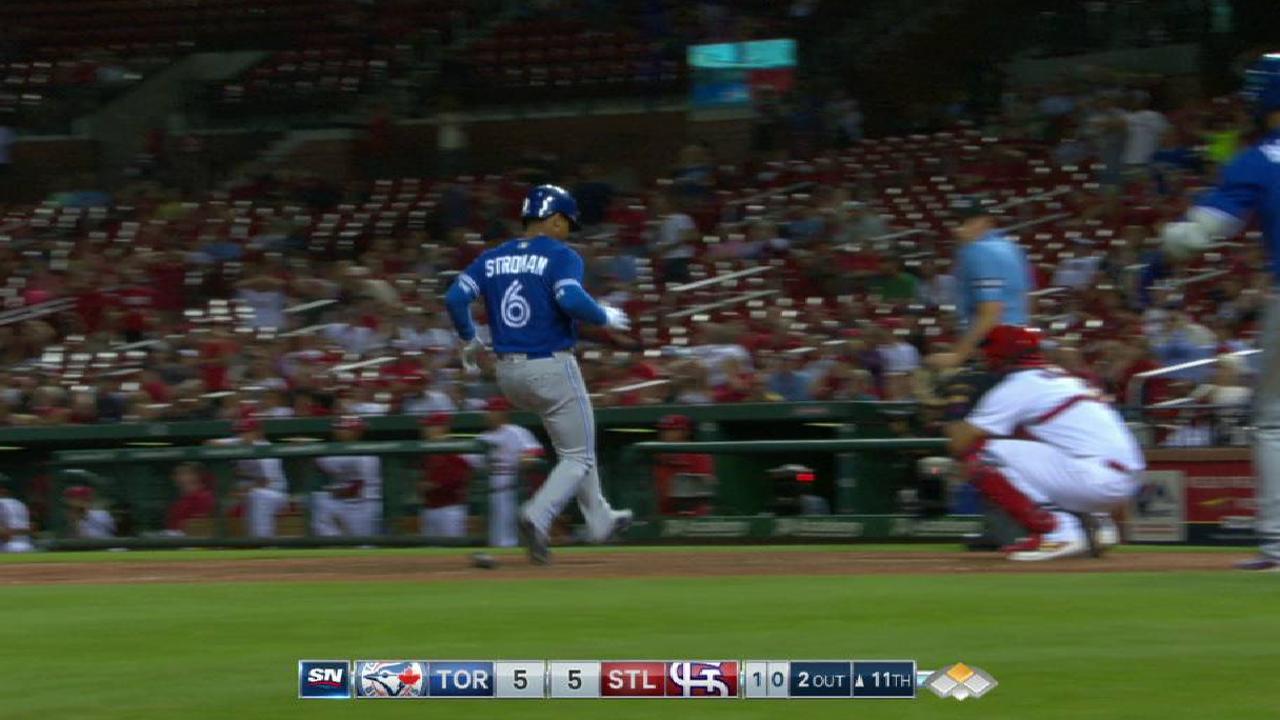 Stroman scores go-ahead run