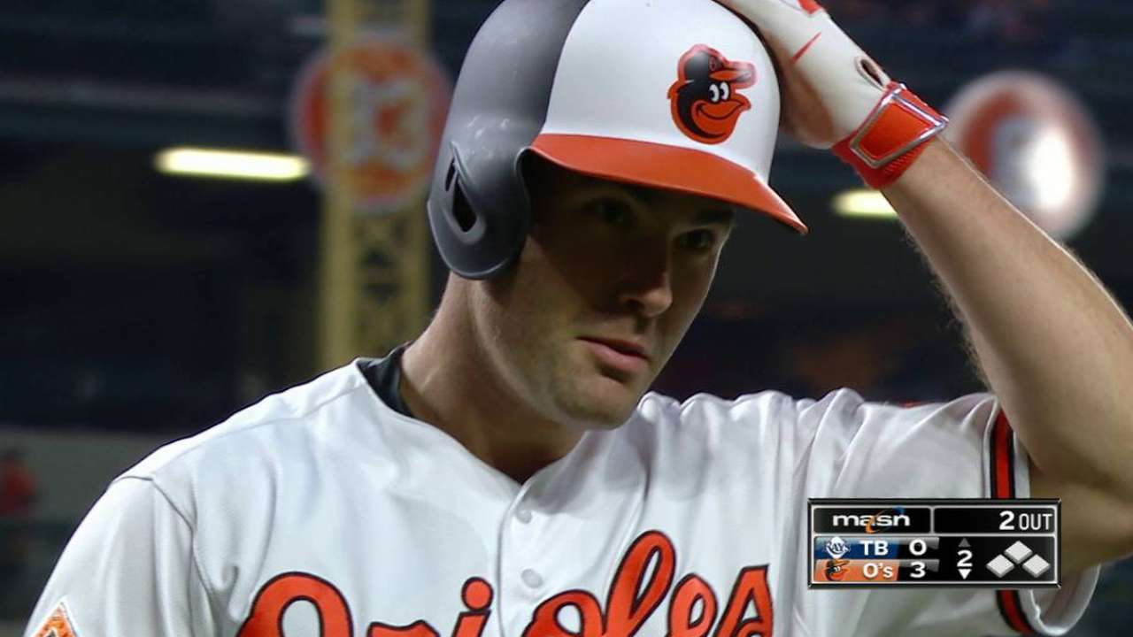 Los Orioles dejaron tendidos a los Rays con un boleto en el 11mo inning