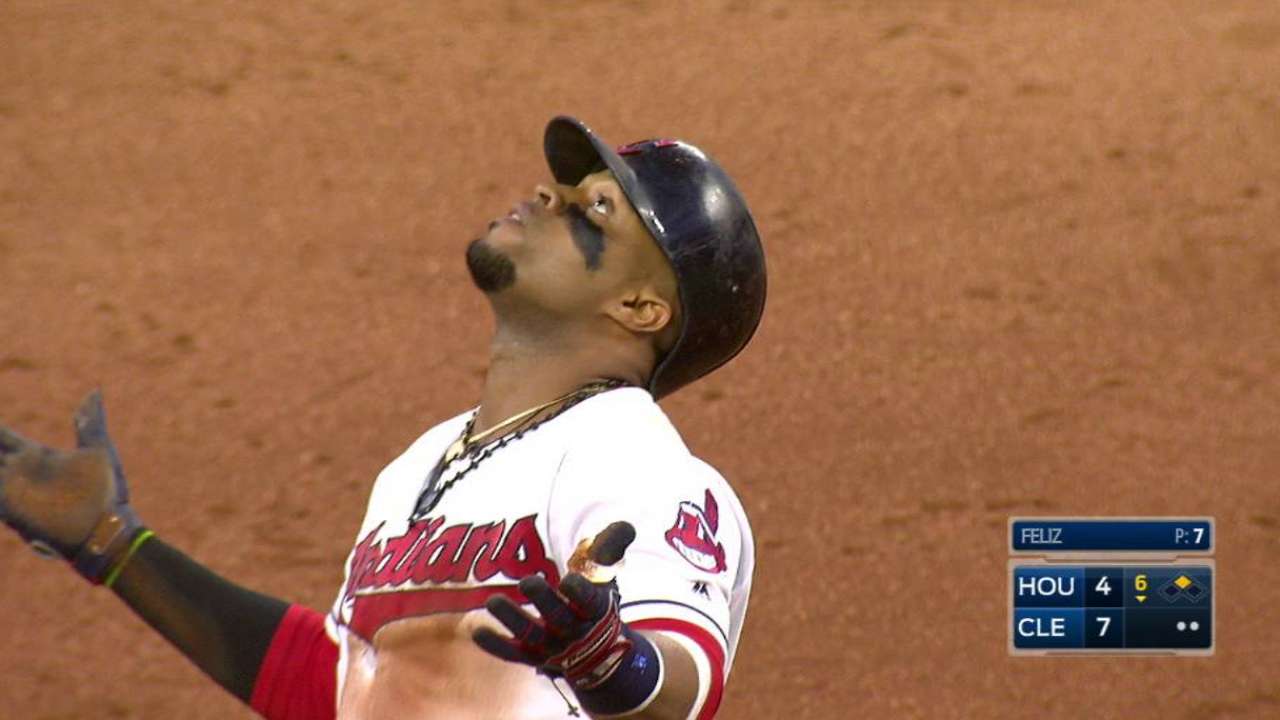 Santana, Brantley key Tribe's offense in win