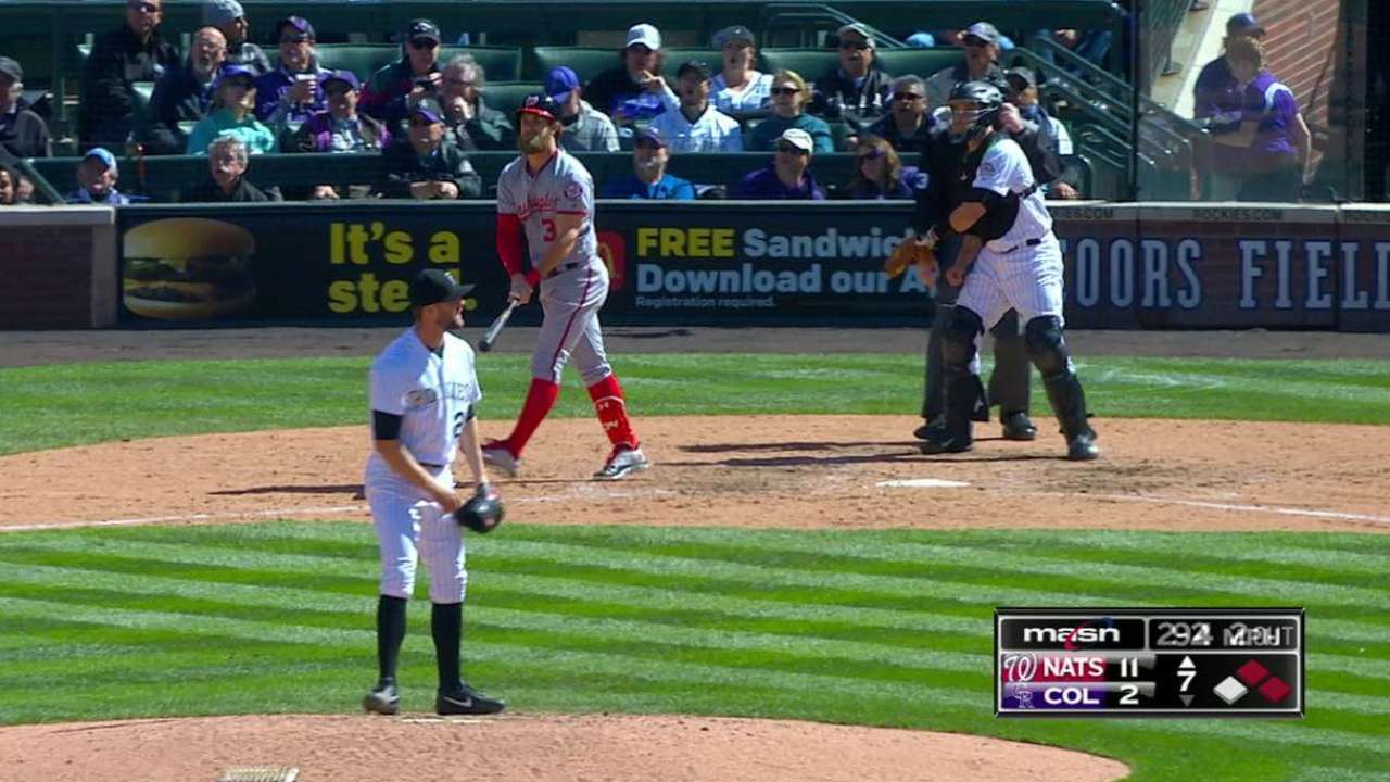 Nacionales apalean a Rockies y coronan gira con marca de 9-1