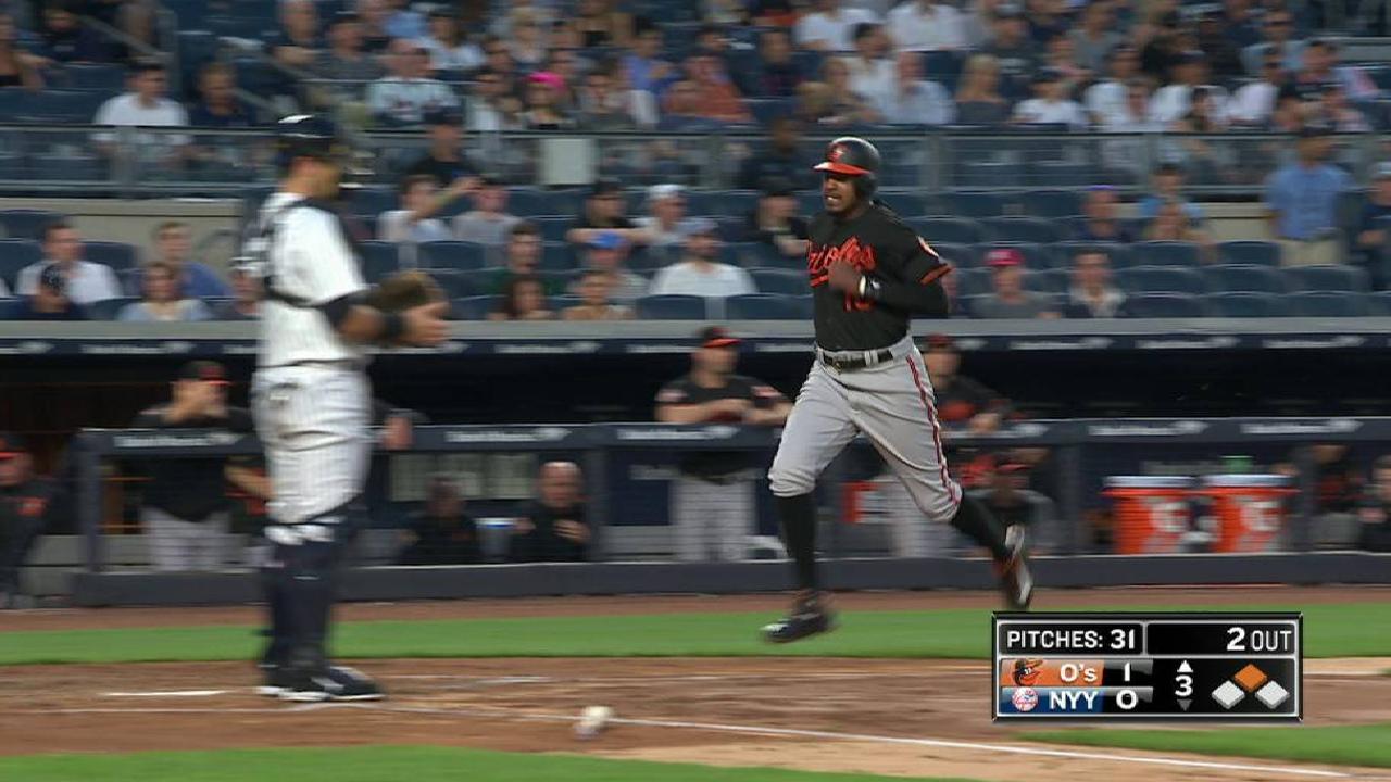 Machado's two-run double
